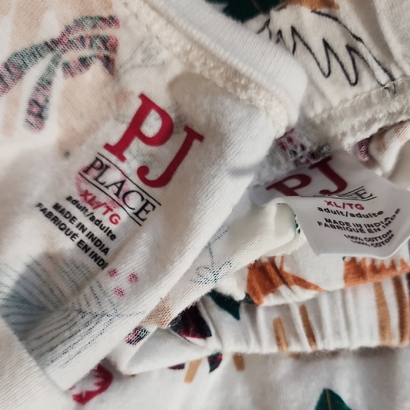 PJ PLACE White and Multicolor Pjs Set Adult - Picture 2 of 5